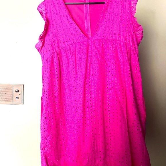 TikTok Dress!!!! In a Black and Pink!!! Hidden shorts underneath.. worn once - Picture 3 of 5